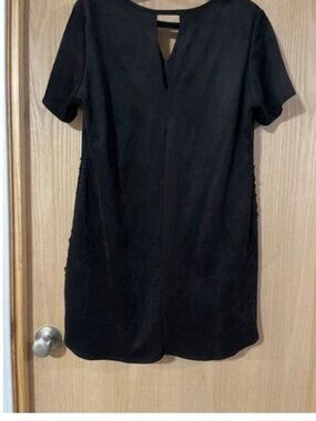 Mac and Me faux suede dress with suede detailing sz L